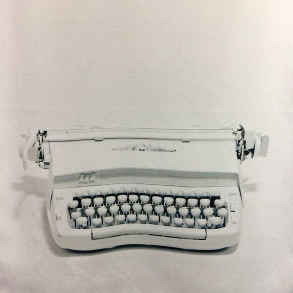 Minted Wall Tapestry The Typewriter With Magnetic Tapestry Bar 18" x 24" - Picture 3 of 4